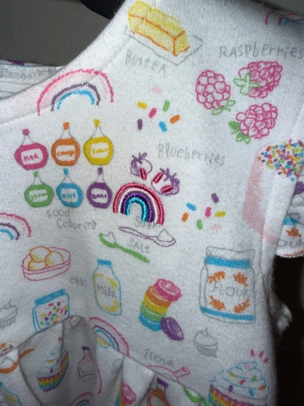 Magnetic Me “Rainbow Sprinkles”  baking print dress, size 3T